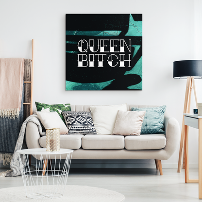 QUEEN BITCH TATTOO GALLERY CANVAS WALL ART