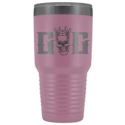 GRUMPY SKULL TUMBLER