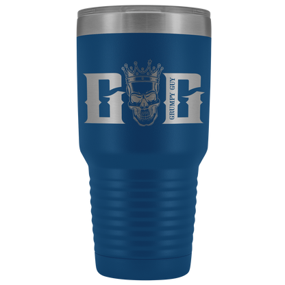 GRUMPY SKULL TUMBLER