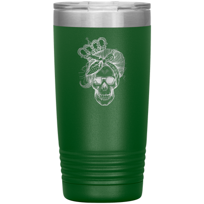 LONG LIVE THE QUEEN SKULL 20 OZ TUMBLER