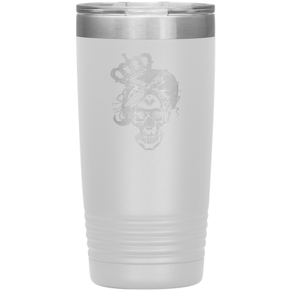 LONG LIVE THE QUEEN SKULL 20 OZ TUMBLER