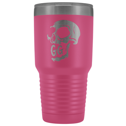 GRUMPY GLORY CREEPY SKULL TUMBLER