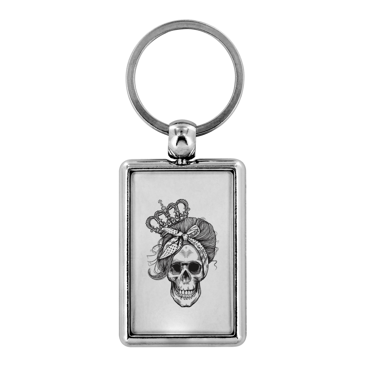 LONG LIVE THE QUEEN SKULL KEYCHAIN