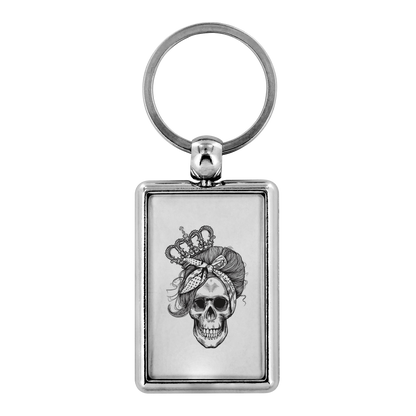 LONG LIVE THE QUEEN SKULL KEYCHAIN