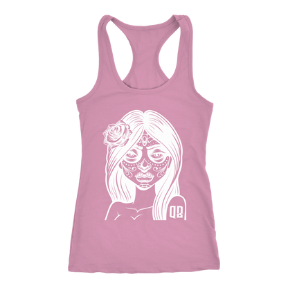 QB CLASSY DAY OF THE DEAD RACERBACK TANK
