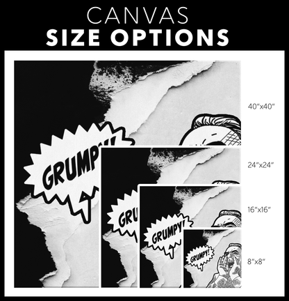 GRUMPY SCREAM GALLARY CANVAS WALL ART