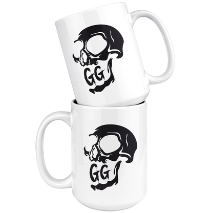GRUMPY GUY CREEPY SKULL MUG