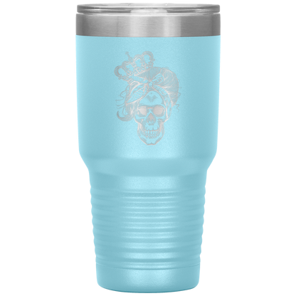 LONG LIVE THE QUEEN SKULL TUMBLER