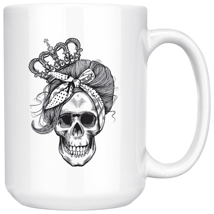 LONG LIVE THE QUEEN SKULL MUG