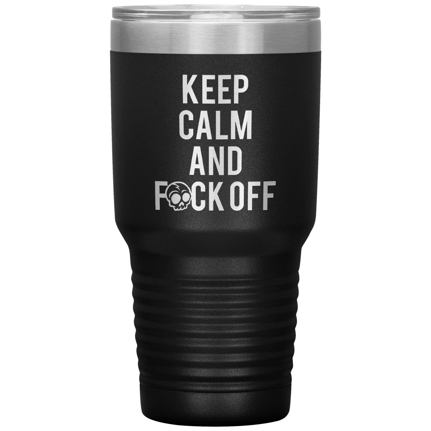 KEEP CALM AND F*CK OFF TUMBLER